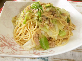 シンプル☆ツナとキャベツのパスタ