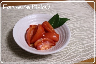 【農家のレシピ】トマトの酢醤油漬けの写真
