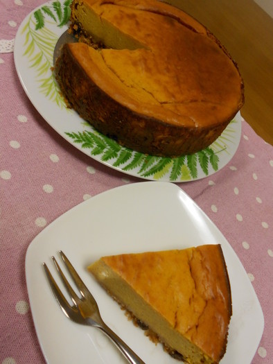 ヘルシー♪かぼちゃのチーズケーキの写真
