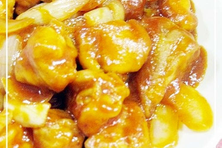 簡単 鶏もも肉と玉ねぎのケチャップ炒め レシピ 作り方 By 千春 クックパッド 簡単おいしいみんなのレシピが359万品