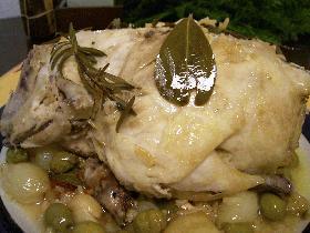 スペイン風丸鶏のポットローストの画像