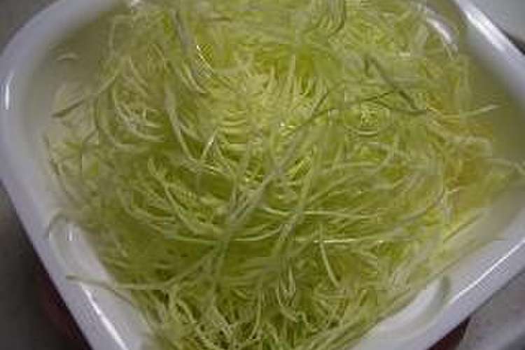 千切りキャベツを美味しく食べるには レシピ 作り方 By てーぶるすぷーん クックパッド 簡単おいしいみんなのレシピが354万品