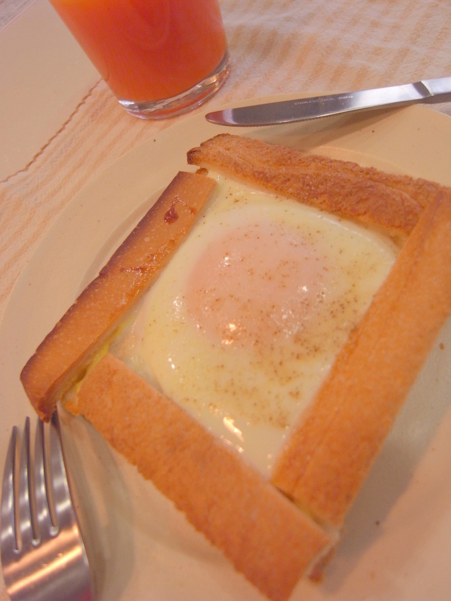 簡単朝食☆とろとろたまごトーストの画像