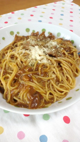 リメイク☆残ったカレー de パスタ