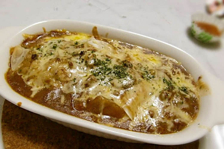 餃子の皮でカレーラザニア風 レシピ 作り方 By よっきー クックパッド
