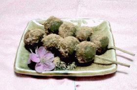 春だ!!花見だ!!抹茶だんご☆