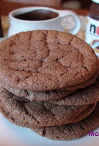 ヌテラでヘーゼルナッツ風味クッキー