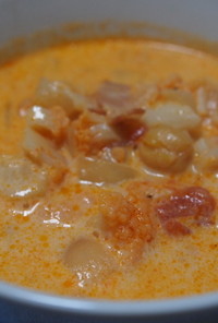 カリフラワーのミルクトマトスープ
