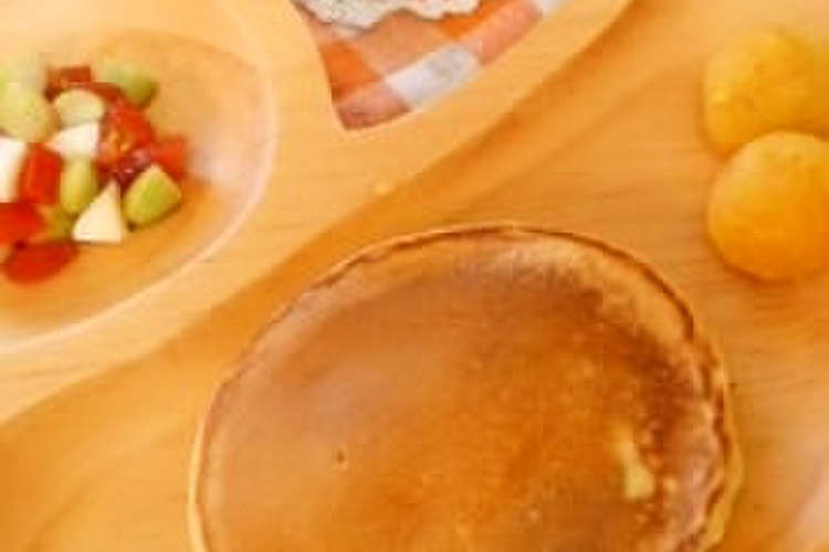 離乳食にも 卵なし 豆腐入りホットケーキ レシピ 作り方 By Ayakoooooo クックパッド