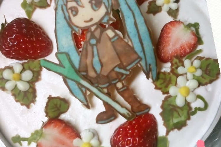 春の苺チョコムース キャラデコ初音ミク レシピ 作り方 By 幸せまちこ クックパッド