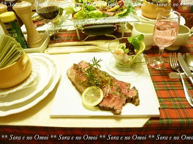 サーロイン肉でローストビーフ☆クリスマスの写真