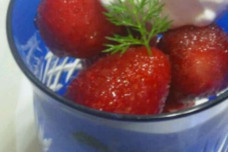 ღღ砂糖漬け苺ღღ レシピ 作り方 By ａｈ ｍｉ クックパッド 簡単おいしいみんなのレシピが366万品