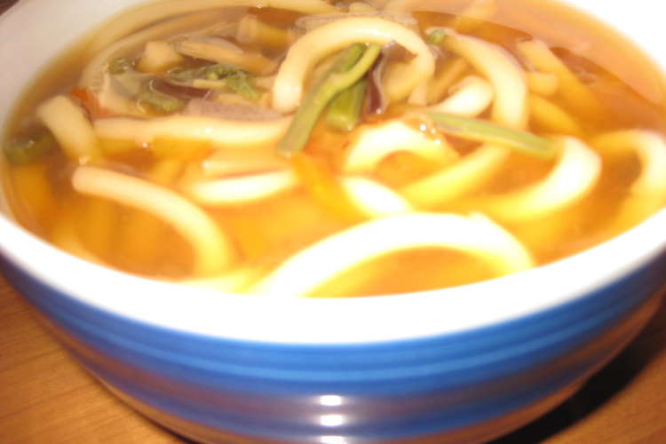 山菜の素で簡単 山菜うどん レシピ 作り方 By パティシェさん クックパッド