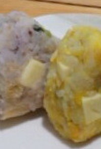 卯の花のリメイク✩栄養満点チーズおにぎり