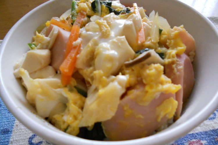 魚肉ソーセージの卵とじ丼 レシピ 作り方 By まぁちゃん ましゃ クックパッド 簡単おいしいみんなのレシピが360万品