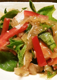 簡単 アイスプラントと中華クラゲのサラダ