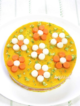 *犬用 わんこのお花畑~野菜ケーキ~*