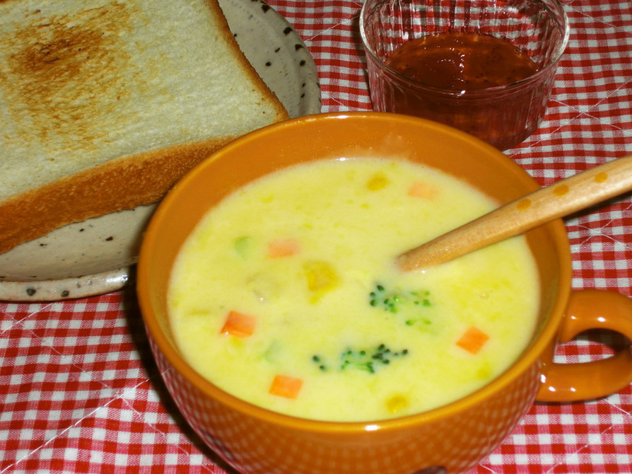 簡単だけど栄養バッチリ朝スープの画像