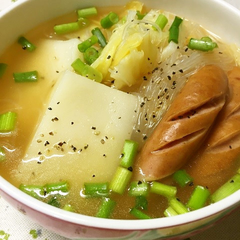 みんなが作ってる 春雨スープ コンソメ キャベツのレシピ クックパッド 簡単おいしいみんなのレシピが359万品