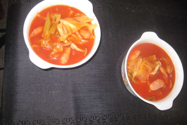 濃厚トマトジュースで野菜スープ レシピ 作り方 By トイプードルあろは クックパッド 簡単おいしいみんなのレシピが352万品