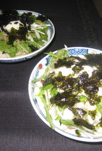 新玉ねぎと韓国海苔のポン酢サラダ