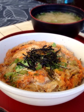 ダイエットにも♪簡単朝食★ミニキムチ卵丼