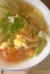 朝中華シャキシャキレタスープ
