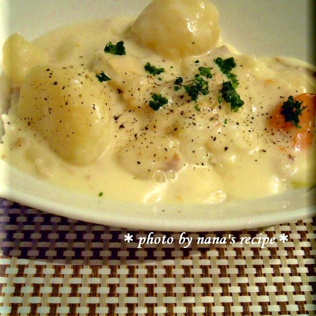 白だし肉じゃがをクリームシチュードリアに レシピ 作り方 By Nanaレシピ クックパッド 簡単おいしいみんなのレシピが355万品