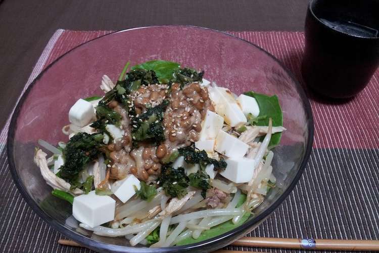 具たくさん納豆豆腐サラダ レシピ 作り方 By Atsushi009 クックパッド