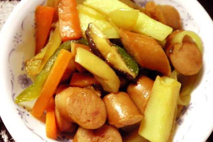ソーセージの野菜炒め☆1食509Kcal レシピ・作り方 By .Luna 【クックパッド】 簡単おいしいみんなのレシピが363万品