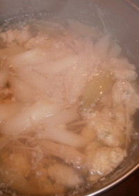 フワフワ鶏団子スープ