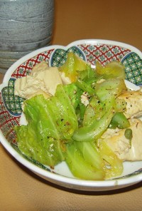 豆腐とキャベツのけんちん煮　ベジ料理
