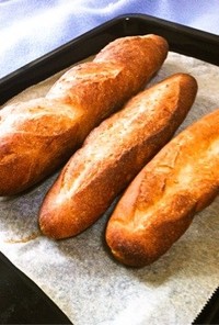 ゆっくり発酵で作るフランスパン