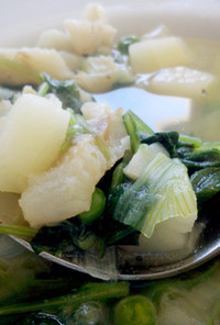 低カロリーラディッシュの葉スープ