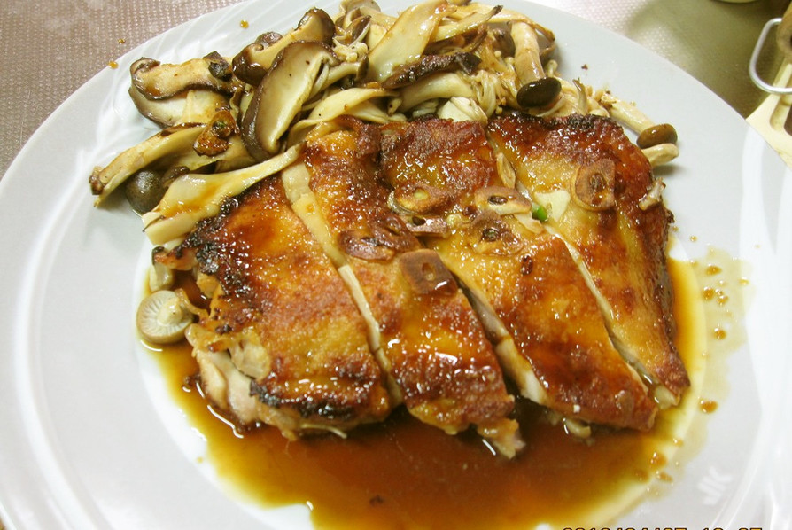 鶏モモ肉のガーリック風照り焼きの画像