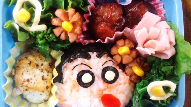 簡単クレヨンしんちゃんおにぎり キャラ弁 レシピ 作り方 By そのこッッ クックパッド 簡単おいしいみんなのレシピが361万品