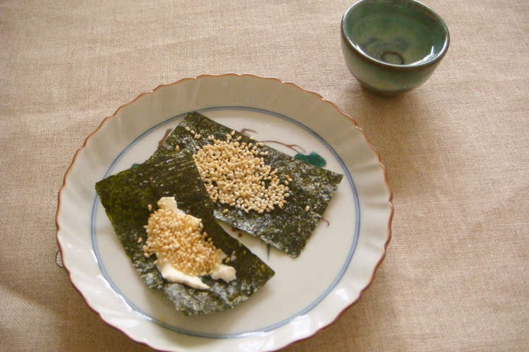ヘルシーおつまみ 海苔ゴマ焼き レシピ 作り方 By ローズレース クックパッド 簡単おいしいみんなのレシピが355万品