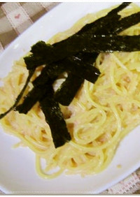 簡単♪ゴマ&タラコのスパゲティ～/