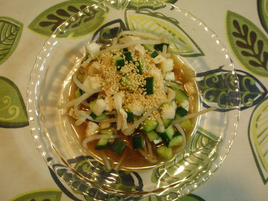 角切り野菜のたっぷりゴマの中華サラダの画像