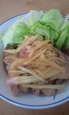 豚肉の新生姜焼き