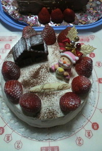 莓のクリスマスケーキ