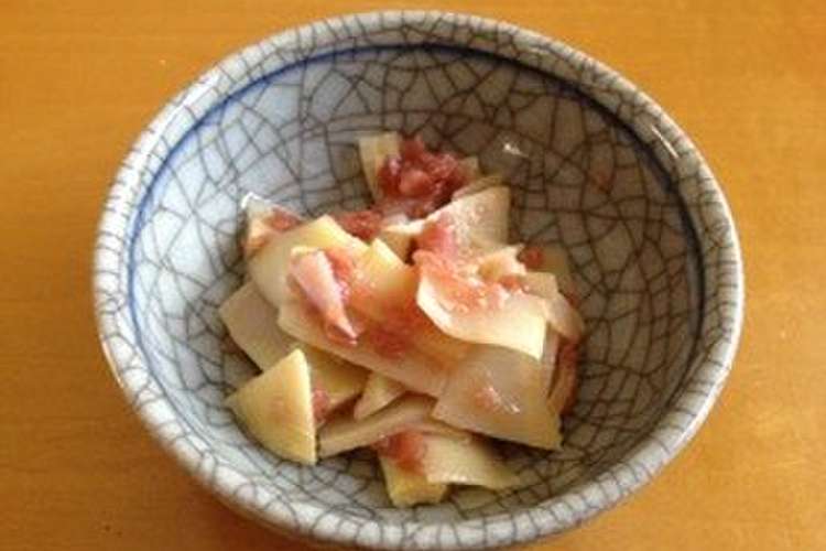 たけのこの姫皮の梅肉和え レシピ 作り方 By Momijidog クックパッド 簡単おいしいみんなのレシピが357万品
