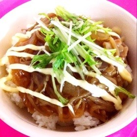 簡単!豚もやし甘酢あんかけ丼★ランチにも