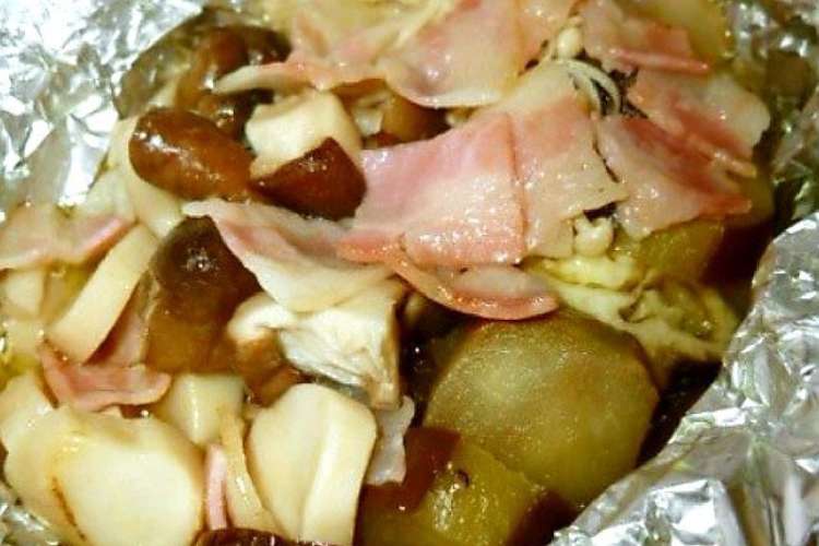 なすのホイル焼き ベーコン キノコ味 レシピ 作り方 By Yakopuyo クックパッド 簡単おいしいみんなのレシピが350万品