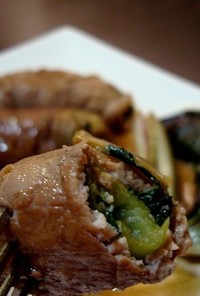 プンタレッラの和食：豚肉巻