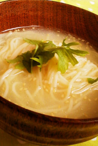 白石温麺de洋風塩糀煮麺☆