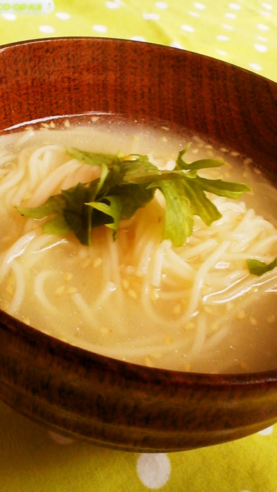白石温麺de洋風塩糀煮麺☆の写真