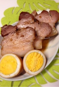塩麹de豚バラの角煮(煮豚)