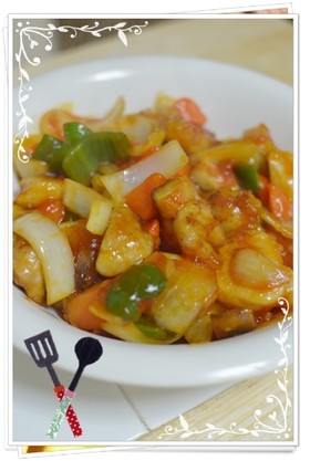 *塩麹で柔らか!胸肉で揚げない酢鶏