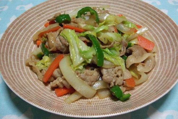 肉野菜炒めしょうゆ味 レシピ・作り方 By Chiaki2012 【クックパッド】 簡単おいしいみんなのレシピが363万品